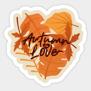autumn in love Sticker